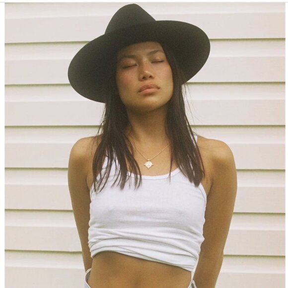 Lack of Color Benson Wool Fedora Black Size Small NWOT - Picture 7 of 9